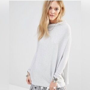 We the Free Lover Rib Thermal Top Sweater Size S OB519393